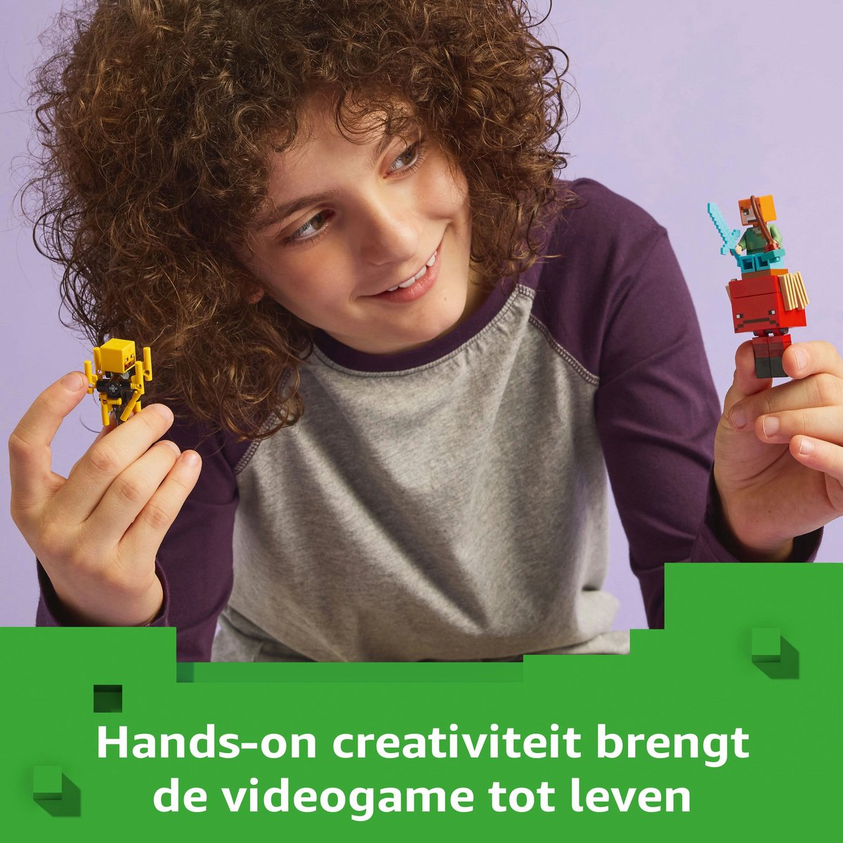 LEGO Minecraft De lavastrijd in de Nether voor kinderen - 21266