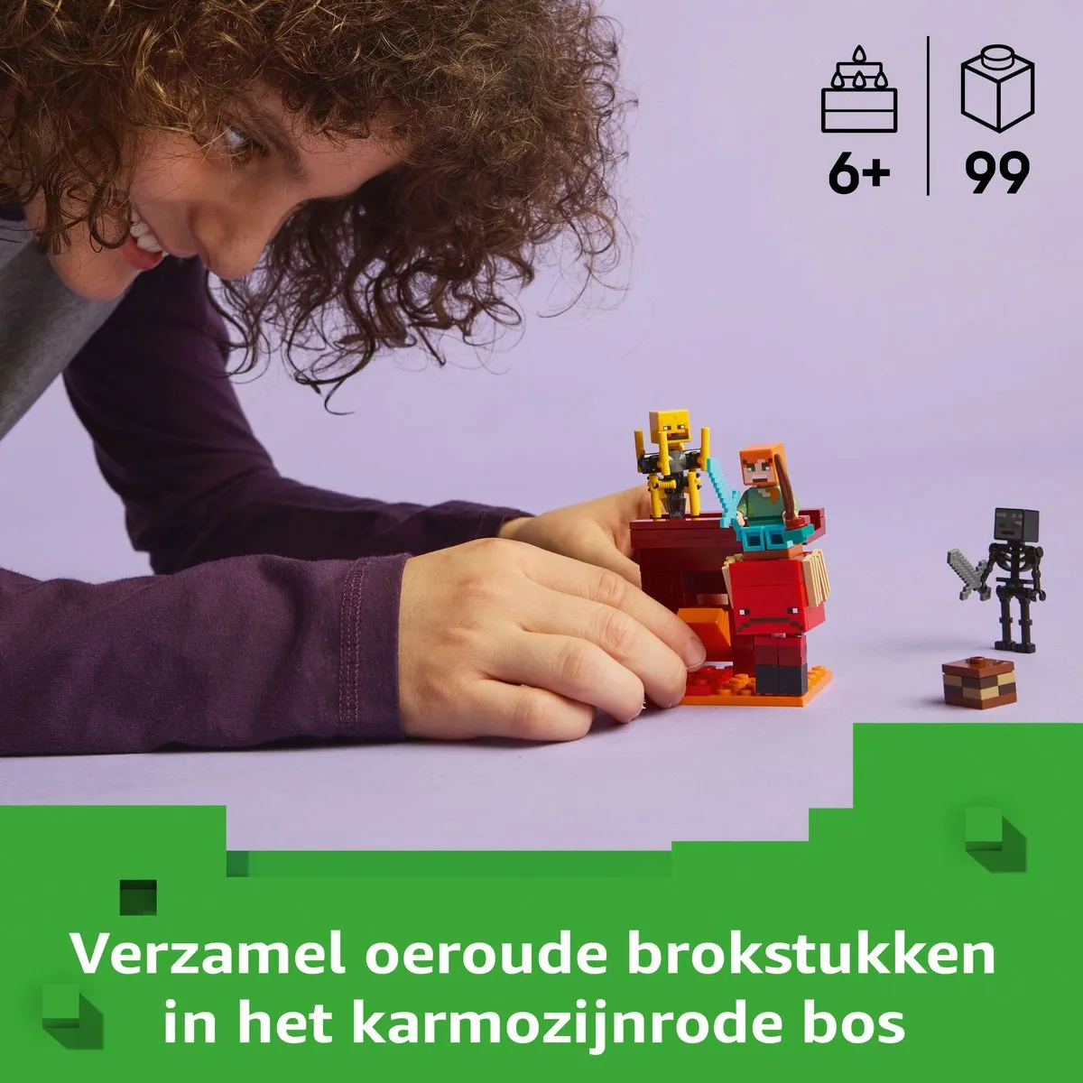 LEGO Minecraft De Lavastrijd in de Nether 21266 - 99 Stukken