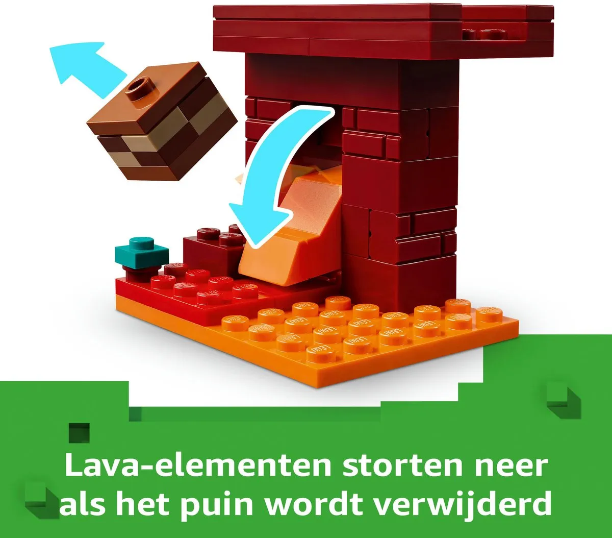 LEGO Minecraft De Lavastrijd in de Nether 21266 - 99 Stukken - afbeelding 6 van 6