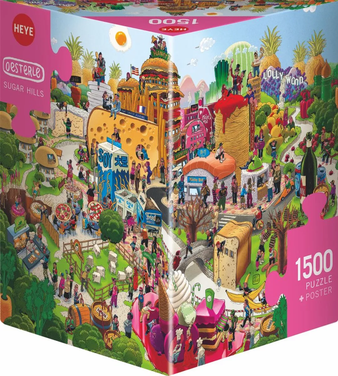 Heye Sugar Hills Puzzel 1500 Stuks - Multicolor
