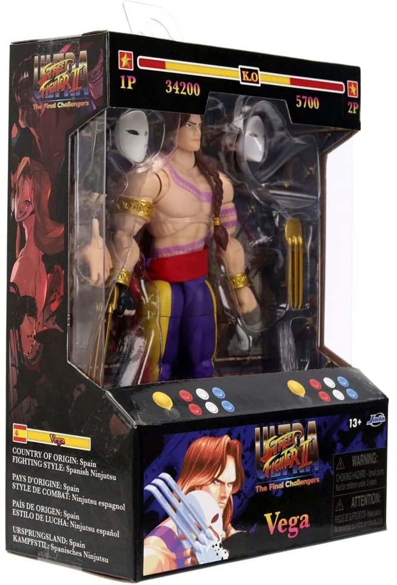 Jada Toys Ultra Street Fighter II Vega Action Figuur 15cm - Multi