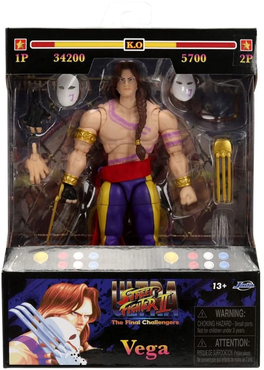 Jada Toys Ultra Street Fighter II Vega Action Figuur 15cm - Multi