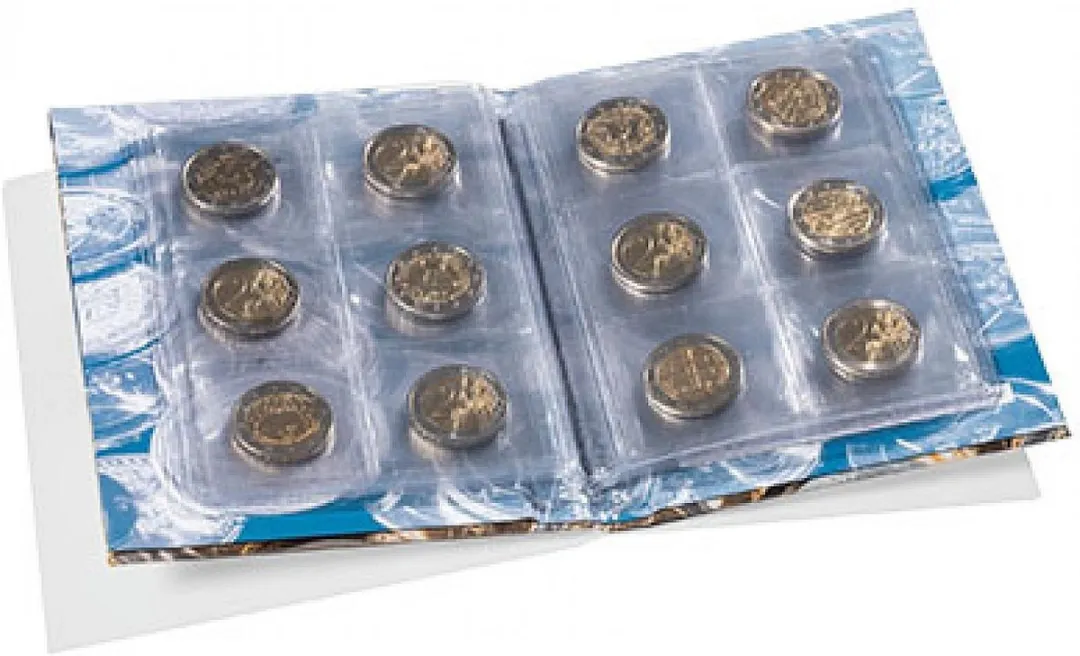 Leuchtturm Zakalbum 48 Vakken - Euro Munten - Veelkleurig