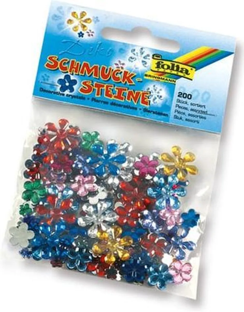 Folia Decoratiesteentjes Bloemen