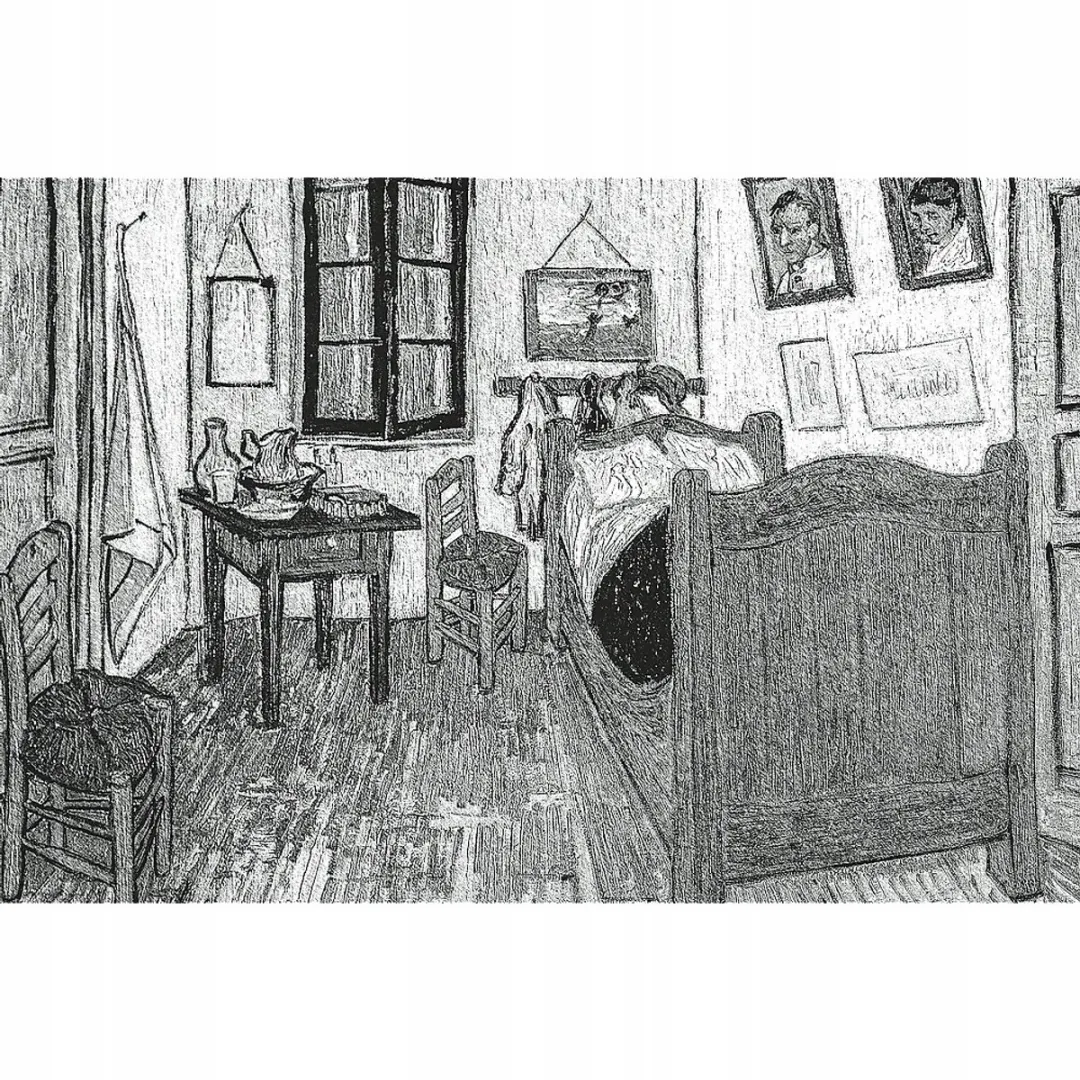 Trefl Puzzel Van Goghs Kamer in Arles 500 Stuks - Met Lijst