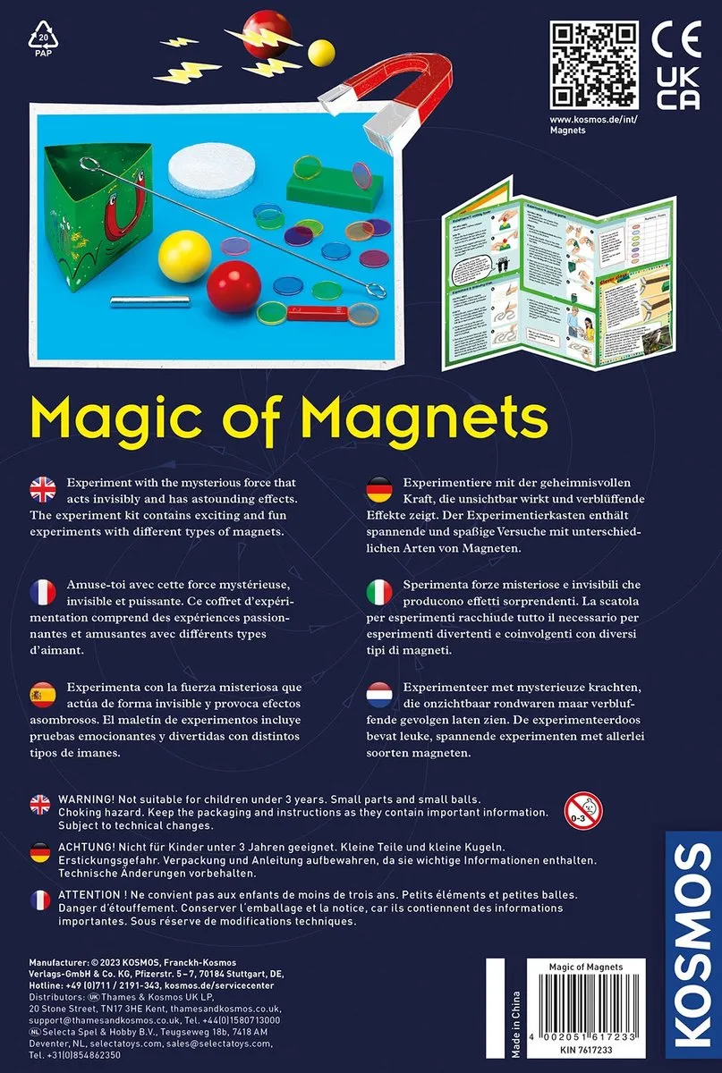 Kosmos Magic of Magnets Experimenteerset 617233 - Magneetstaaf/Spoel/Kompas