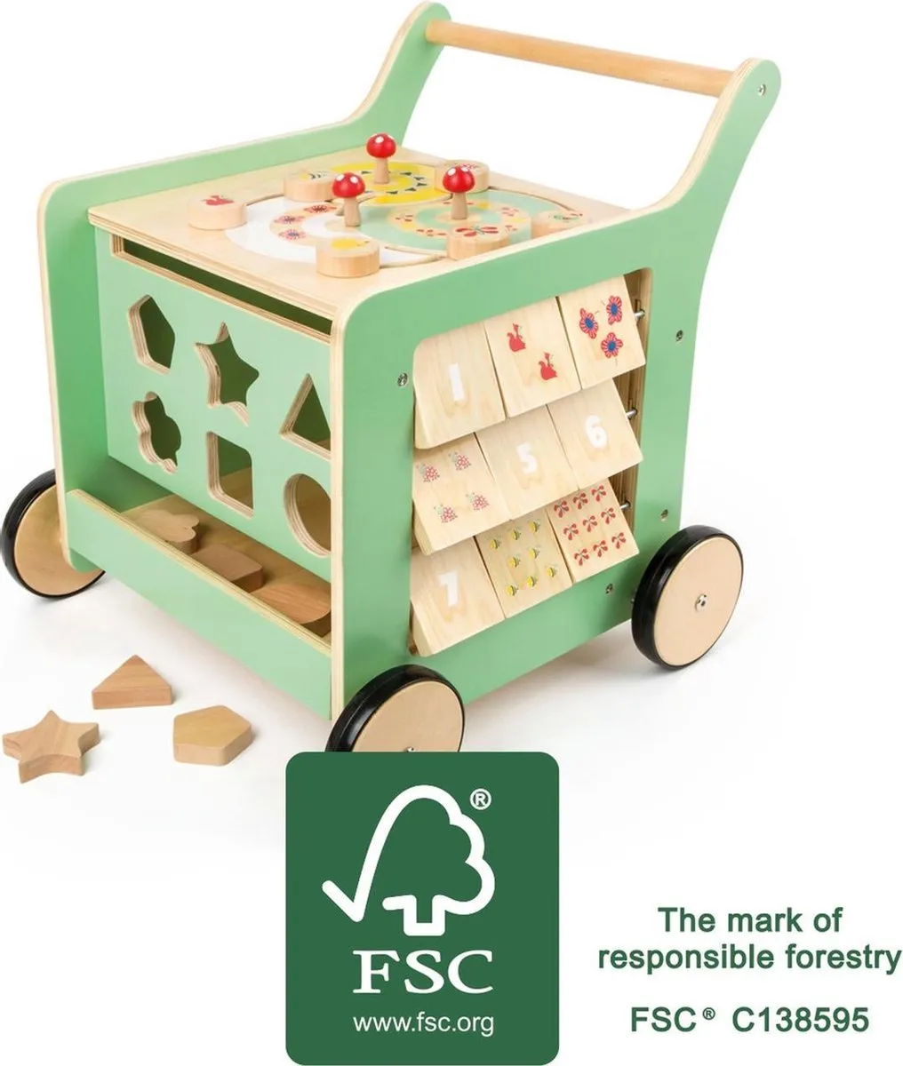 Small Foot Houten Baby Walker Activiteitencentrum 10947 - Multicolor