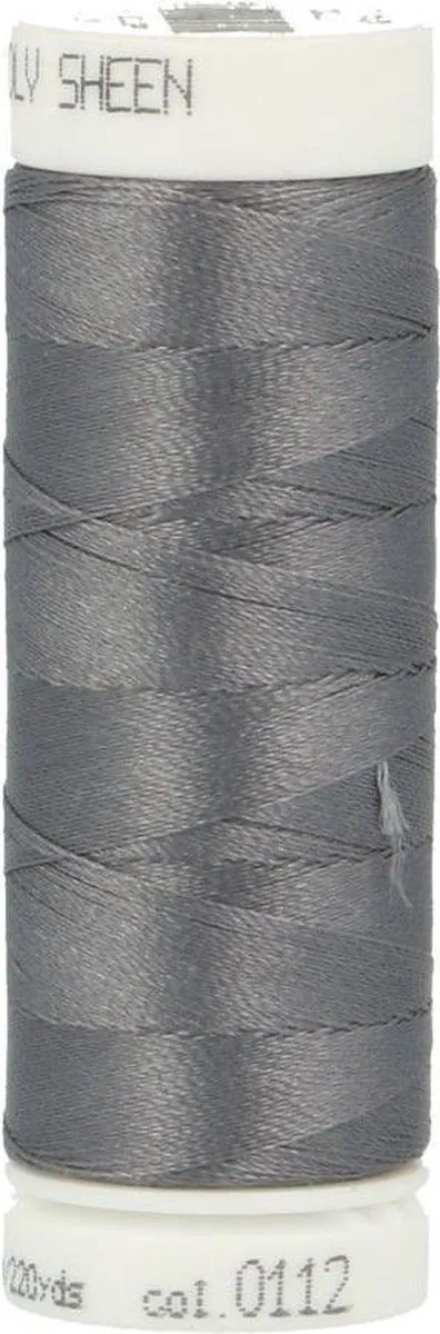 Amann Mettler Polysheen Naai-Borduurgaren COL-0112 Grijs 200m