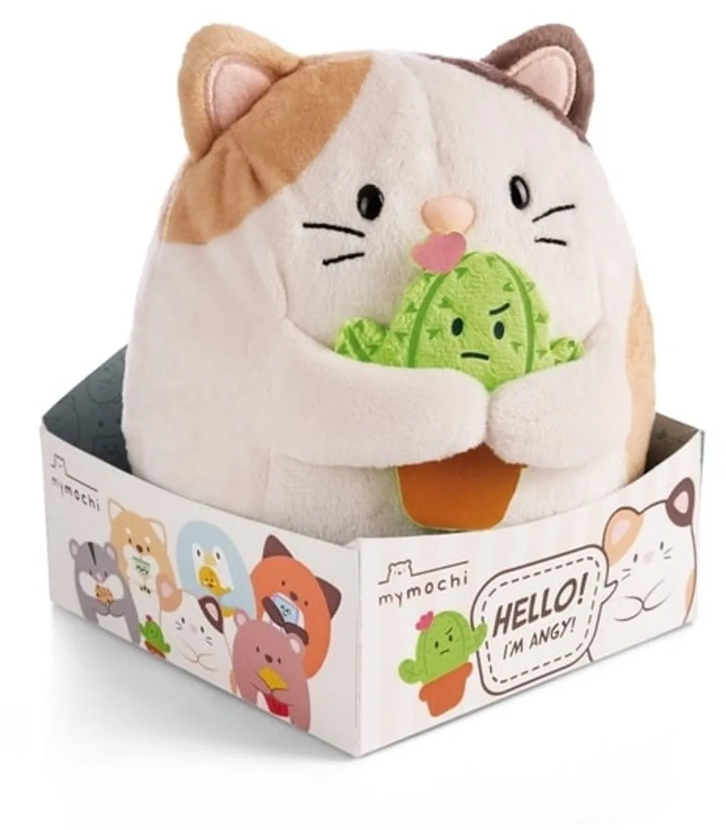 Nici Big Friends Cat Angy Knuffel 27cm - Cactus - Multi