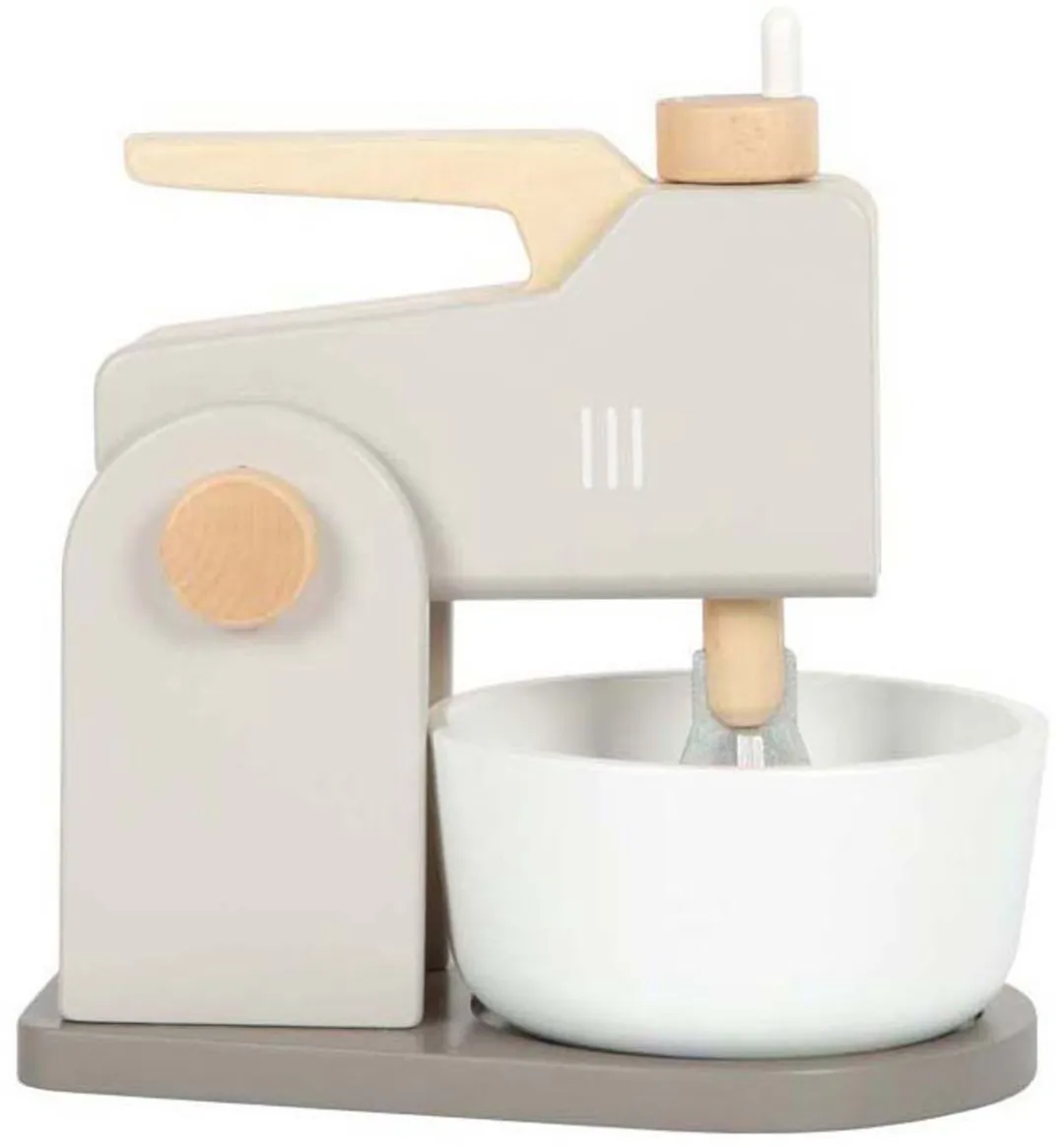 Small Foot Houten Mixer Speelset - Grijs Tasty