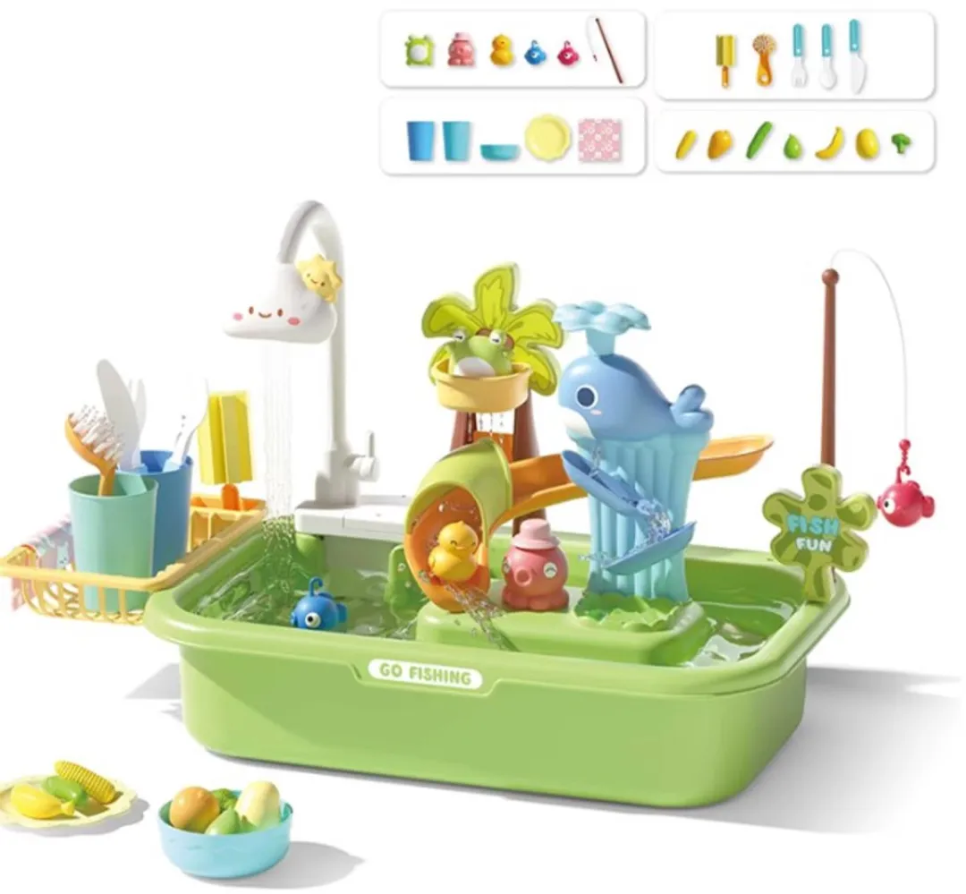 LiasToys Groene Watertafel - 23-delig Accessoireset