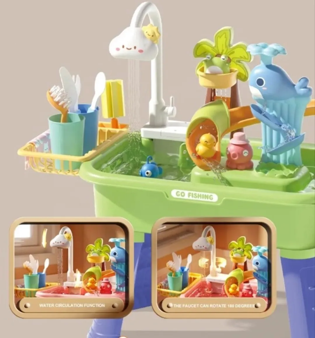 LiasToys Groene Watertafel - 23-delig Accessoireset