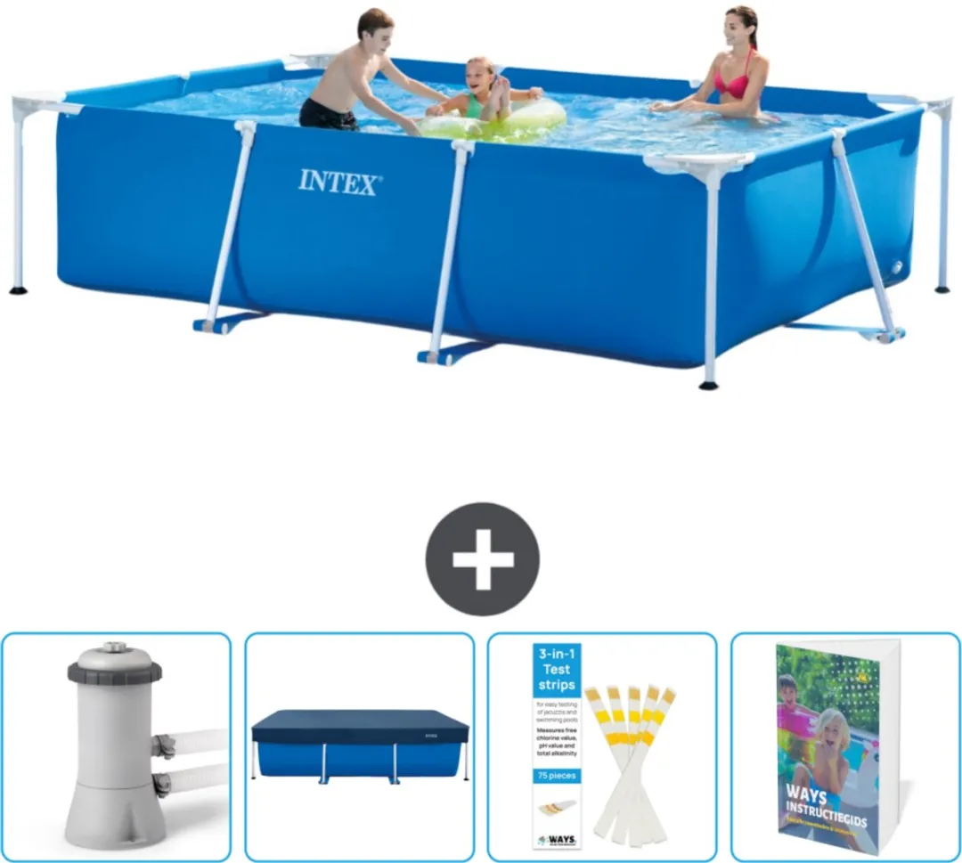 Intex Rechthoekig Frame Zwembad 300x200x75cm