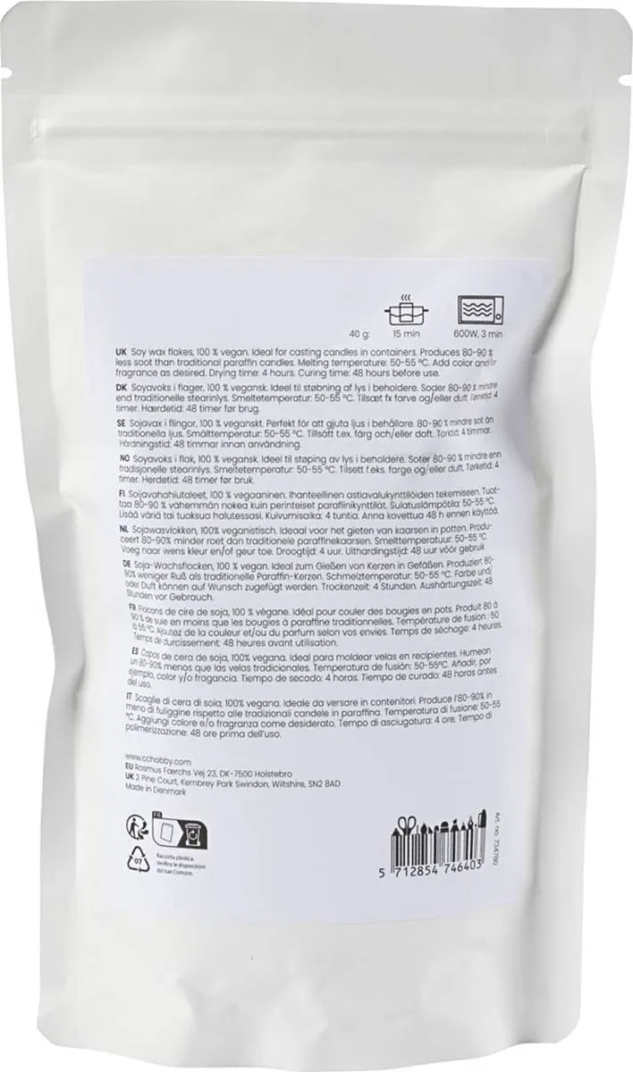 Creativ Company Sojawas Crème 250g - Multicolor