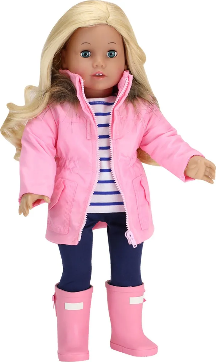 Sophia's by Teamson Kids Poppenkledingset DRPTJ-PK2-UPC - Babypop - Blauw/Roz/Wit