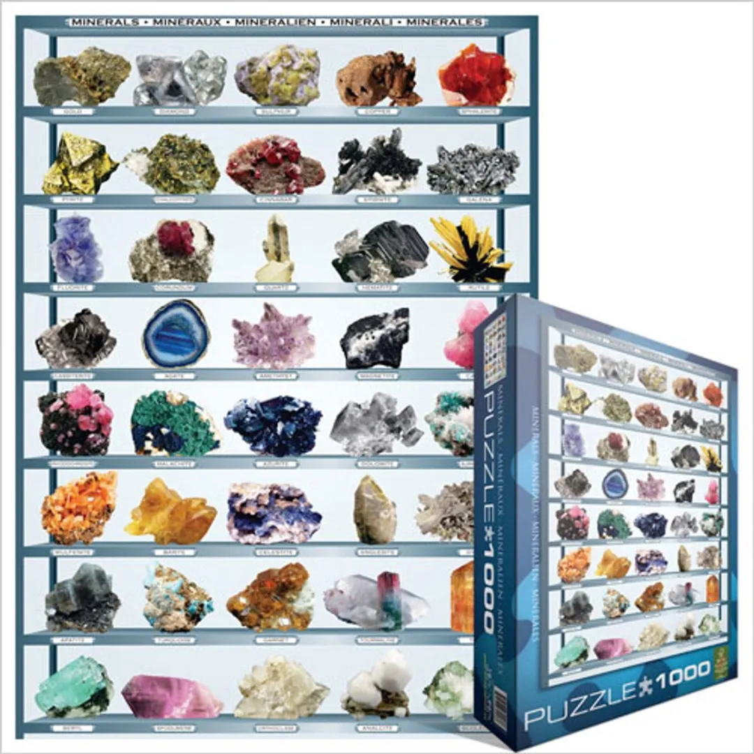 Eurographics Mineralen van de Wereld Puzzel 1000 Stuks - Multicolor