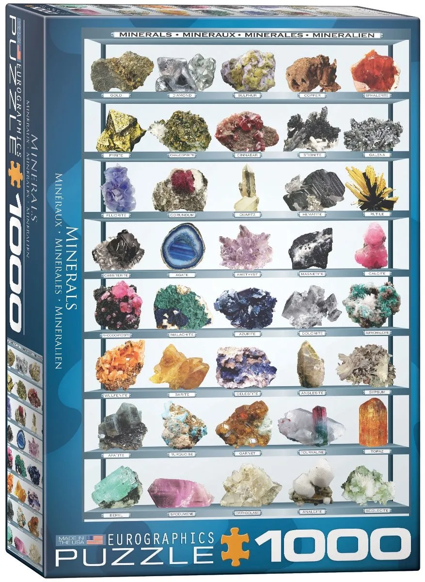 Eurographics Mineralen van de Wereld Puzzel 1000 Stuks - Multicolor