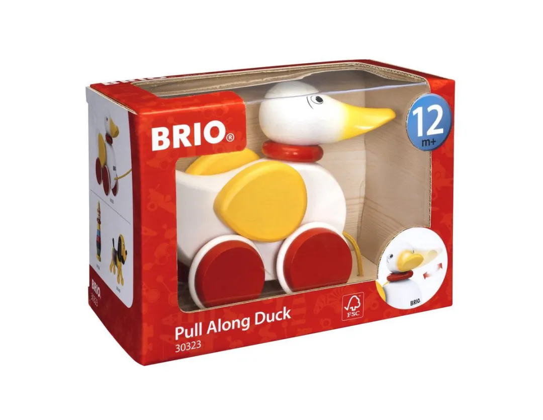 BRIO Wooden Toys Pull-Along Duck - Multikleur