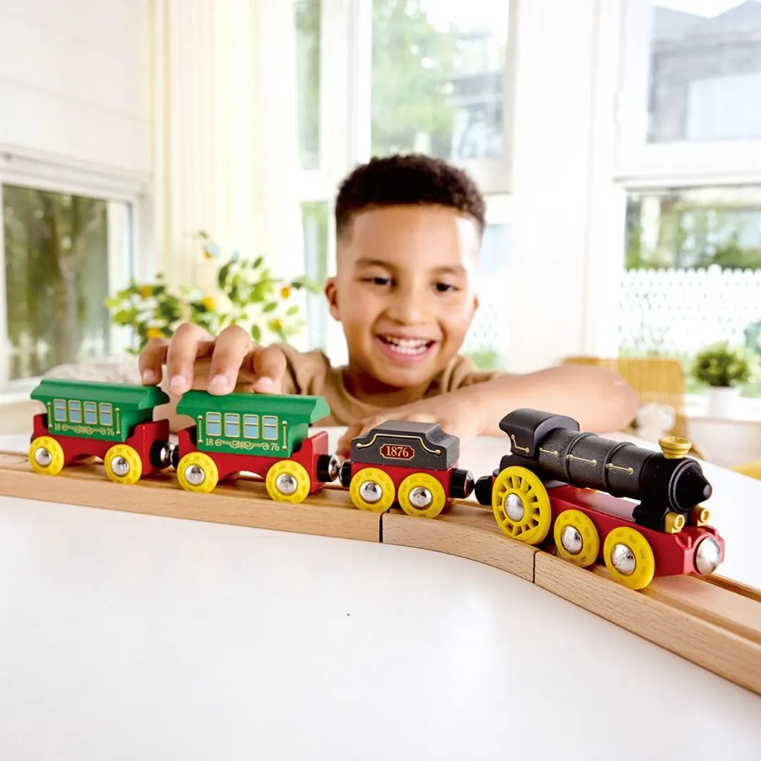 Hape Retro Stoomtrein Multicolor - 2-delig