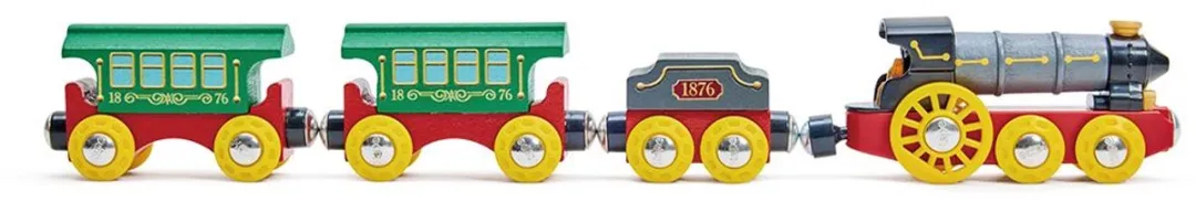 Hape Retro Stoomtrein Multicolor - 2-delig
