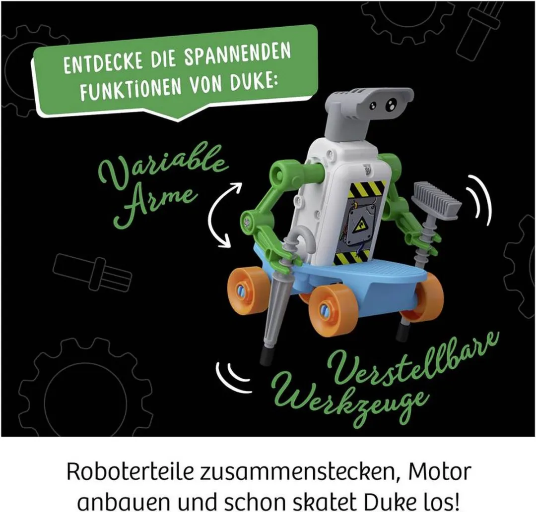 Kosmos ReBotz Duke der Skating-Bot Bouwpakket 602598 - 3x AAA