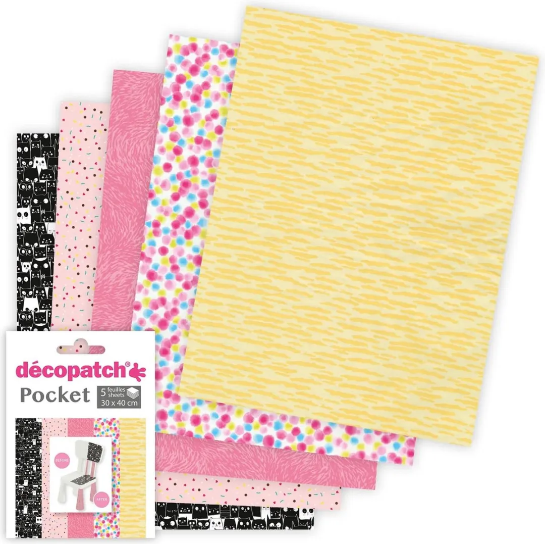 Decopatch Pocket No29 - 5 Vellen 30x40cm - Diverse patronen