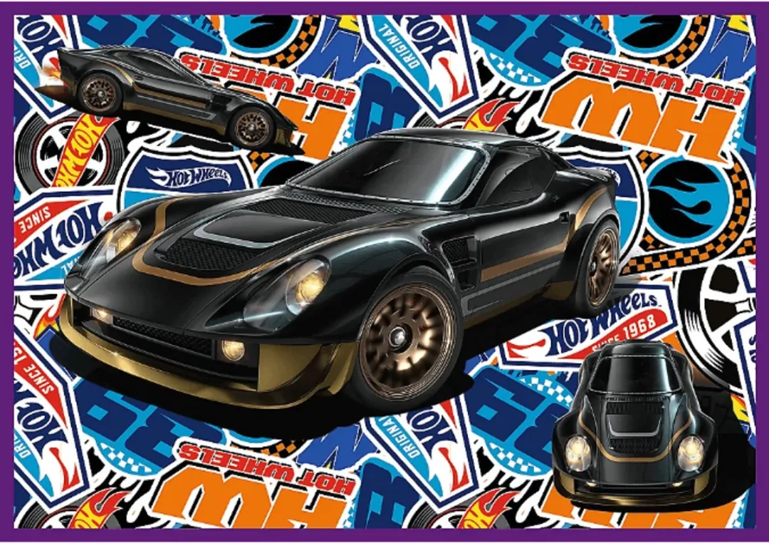Trefl Hot Wheels 4-in-1 Puzzelset 250 Stuks - Wielokleurig