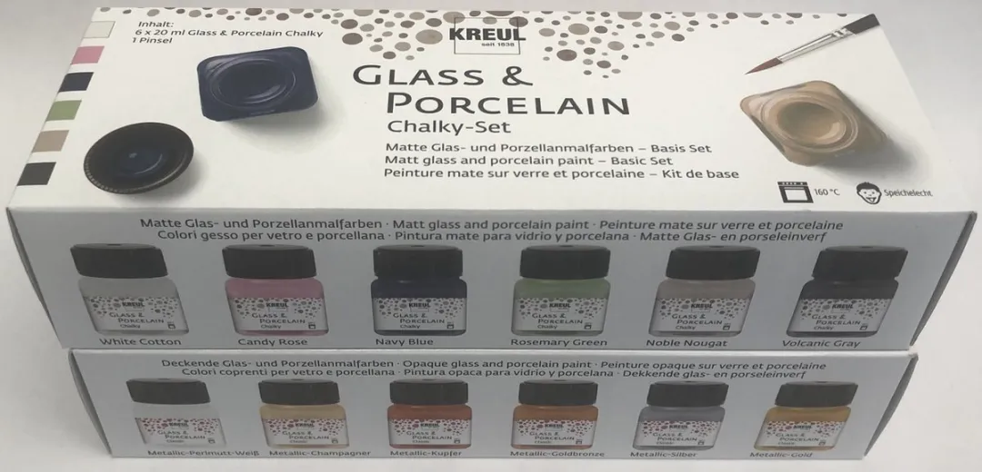 Kreul Porseleinverf Set 12 Stuks - 240ml Assorti