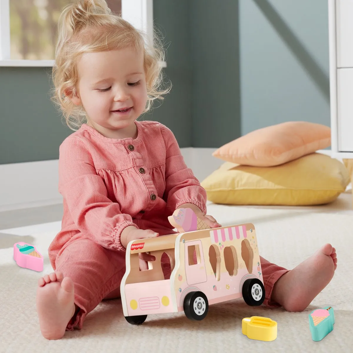 Fisher Price Houten IJsvormsorteerset - Meerkleurig