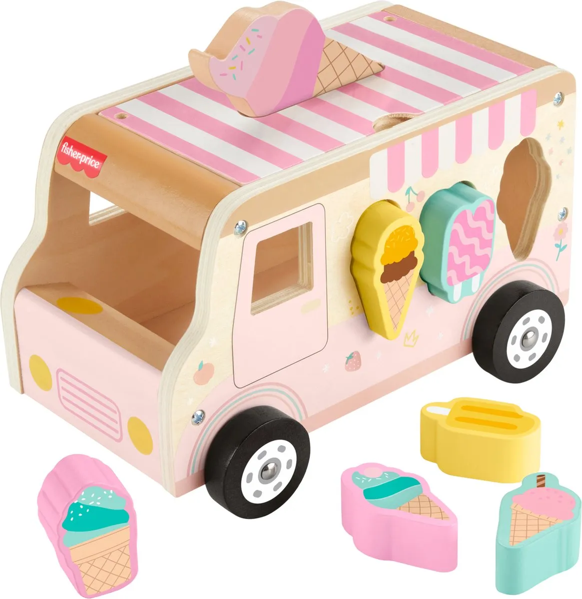 Fisher Price Houten IJsvormsorteerset