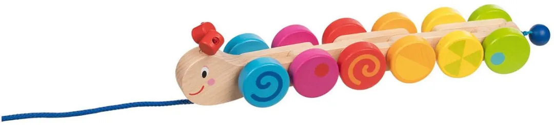 Goki Trekdier Rups - Multikleur