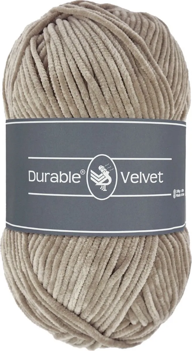 Durable Velvet Chenille Garen 343 Warm Taupe