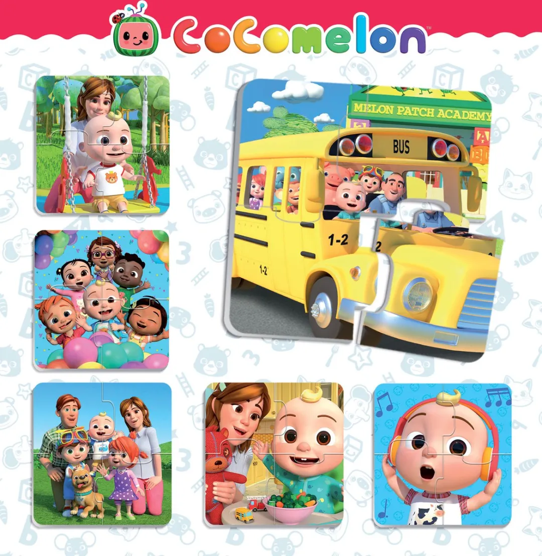 Cocomelon Klaar voor het Avontuur Puzzels - 8x4 Stuks