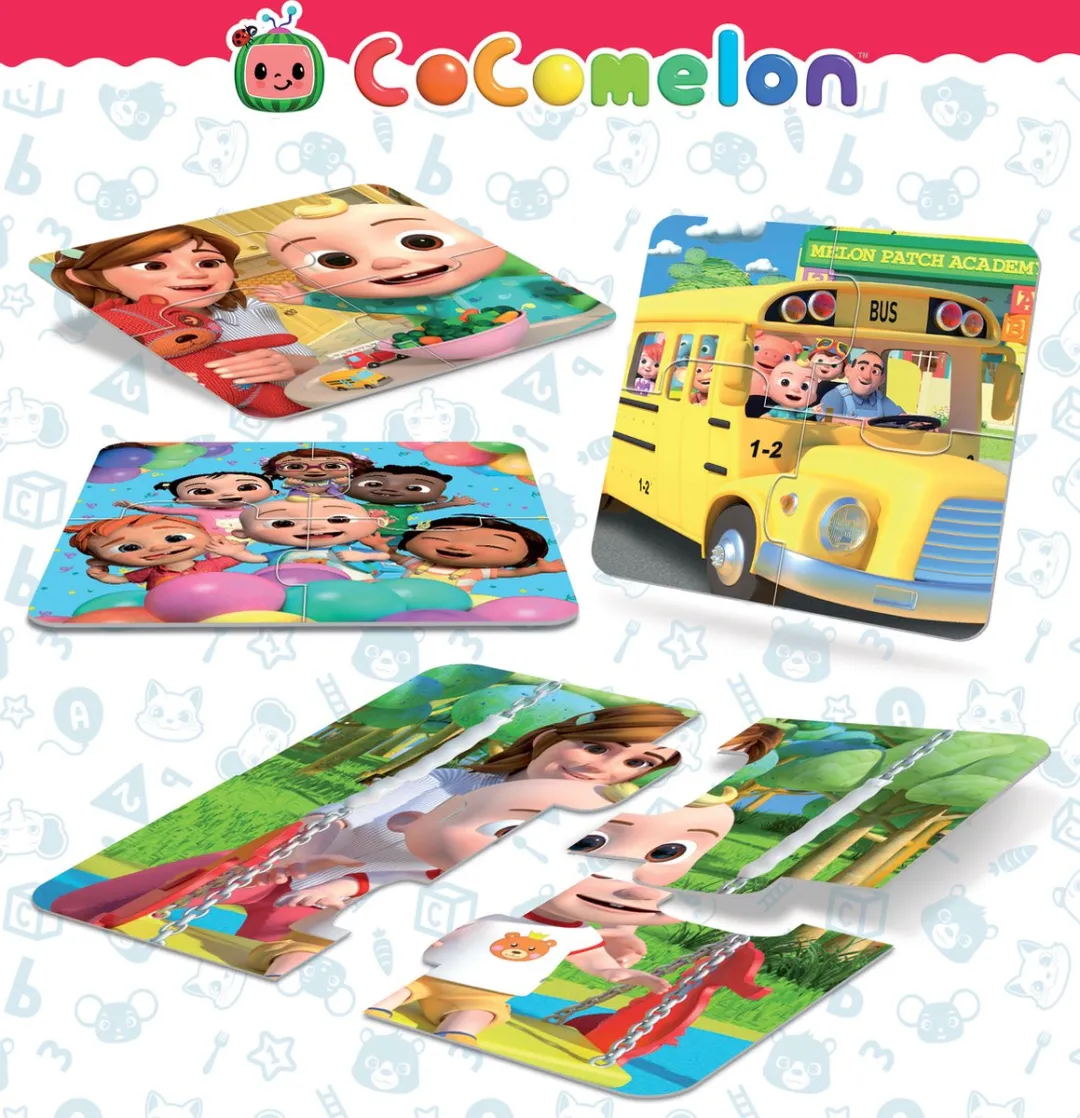 Cocomelon Klaar voor het Avontuur Puzzels - 8x4 Stuks