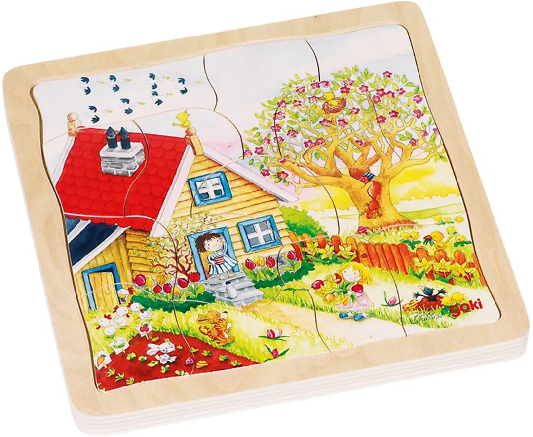 Goki Seasons Puzzle 54 Stuks - Multicolor