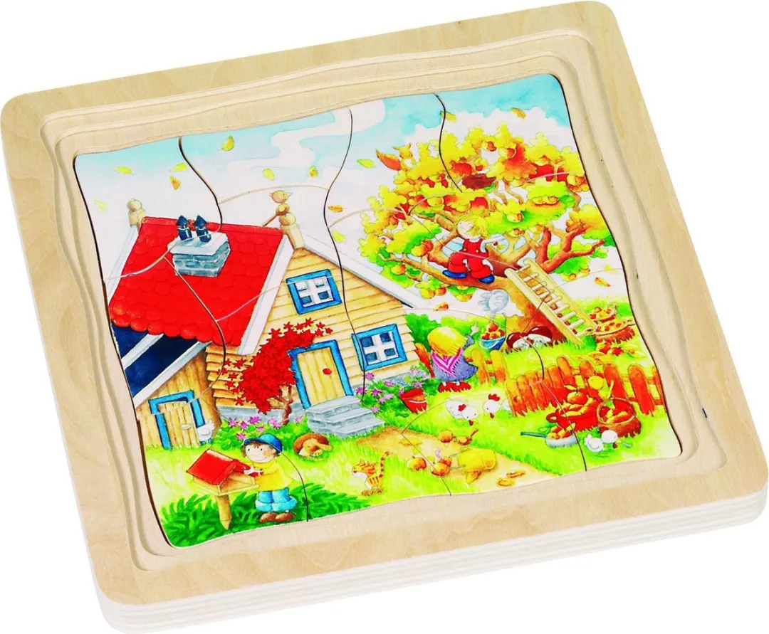 Goki Seasons Puzzle 54 Stuks - Multicolor