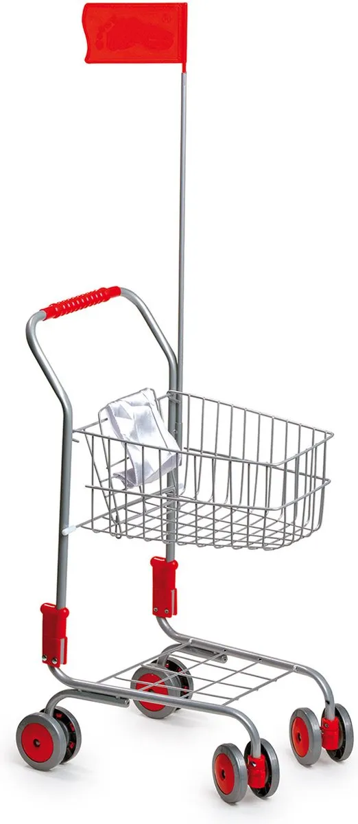 Small Foot Winkelwagen met Poppenzitje - Grijs