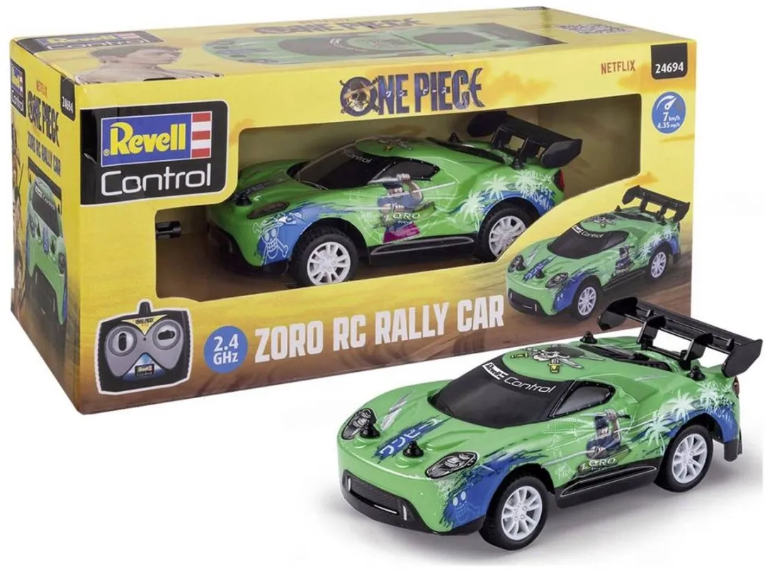 Revell RC Auto One Piece Zoro Anime Rally Car 2,4 GHz - 1:26 - Multi