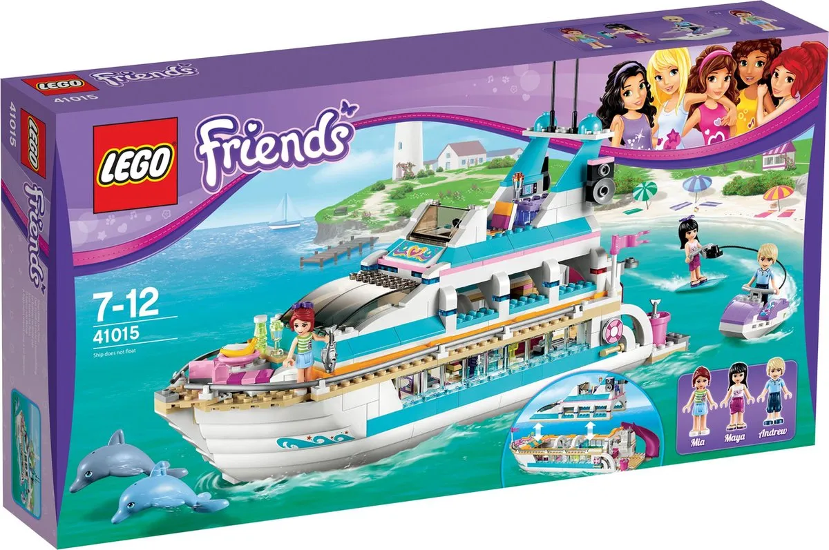 LEGO Friends Dolfijn Cruiser 41015 - 612 Stukken - 3 Minifiguren