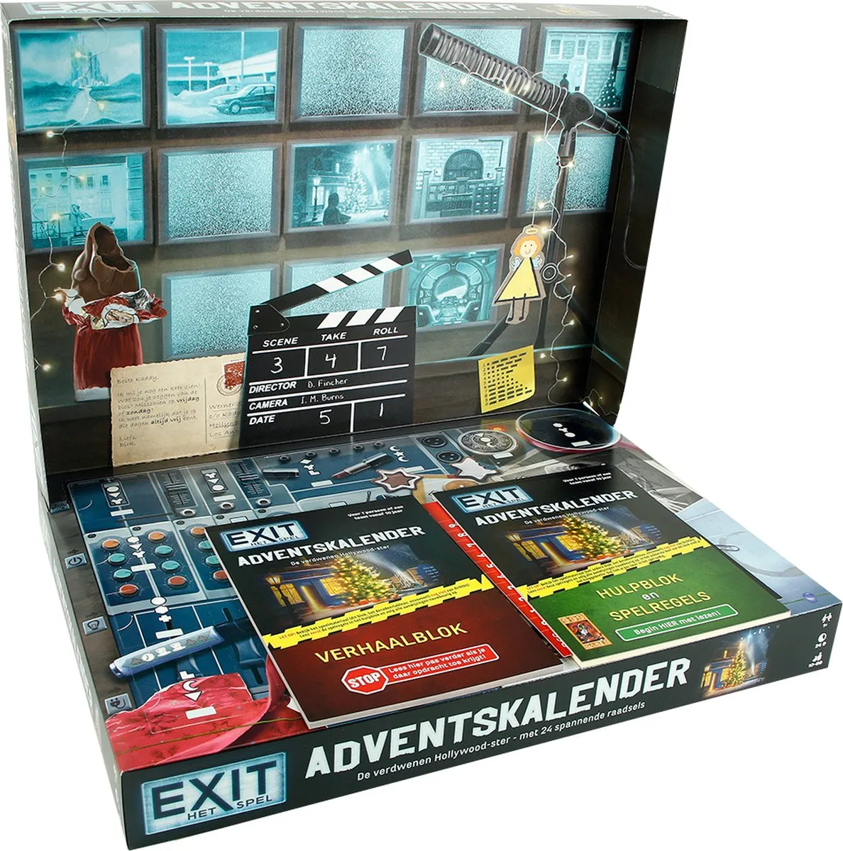 999 Games EXIT Adventskalender De Verdwenen Hollywood-ster - 24 Uitdagingen