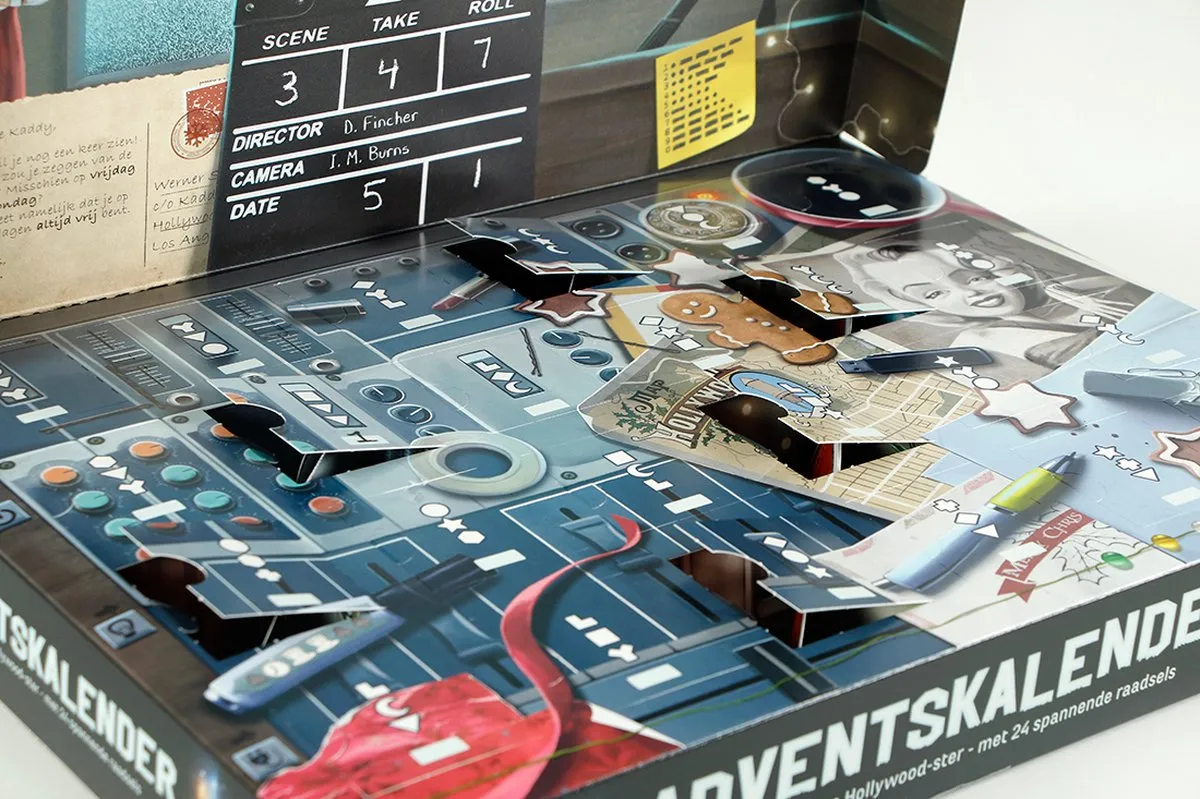 999 Games EXIT Adventskalender De Verdwenen Hollywood-ster - 24 Uitdagingen