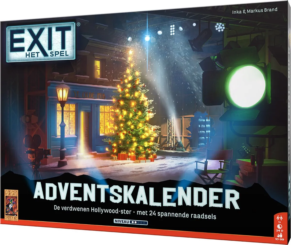 999 Games EXIT Adventskalender De Verdwenen Hollywood-ster - 24 Uitdagingen