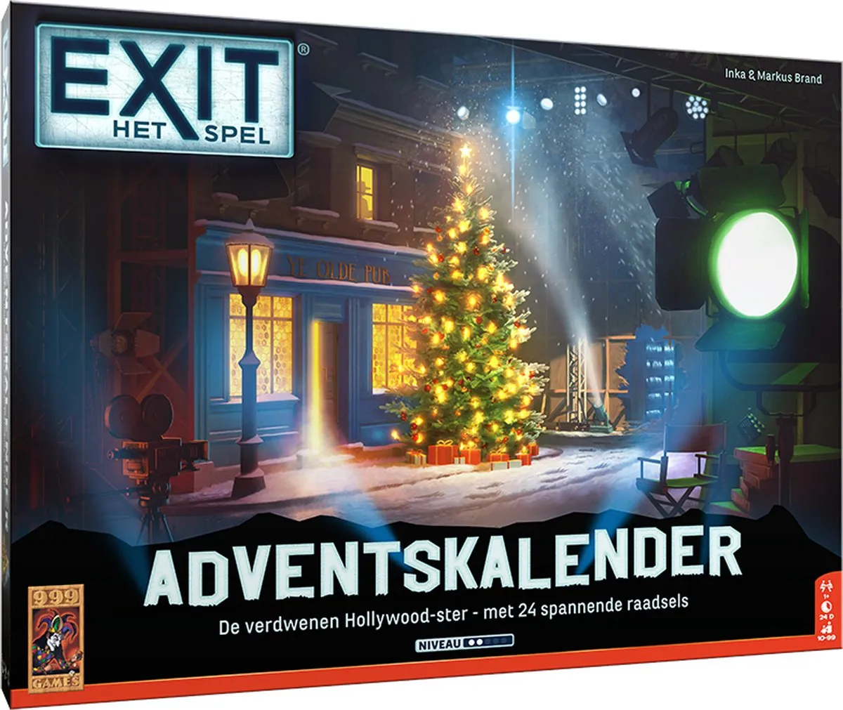 999 Games EXIT Adventskalender De Verdwenen Hollywood-ster - 24 Uitdagingen