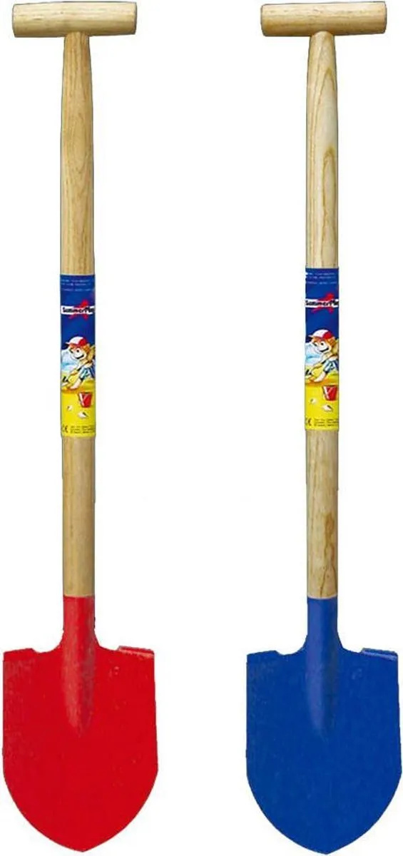 HOT Sports Toys Schep Houten Steel Metaalpunt 60cm Multicolor