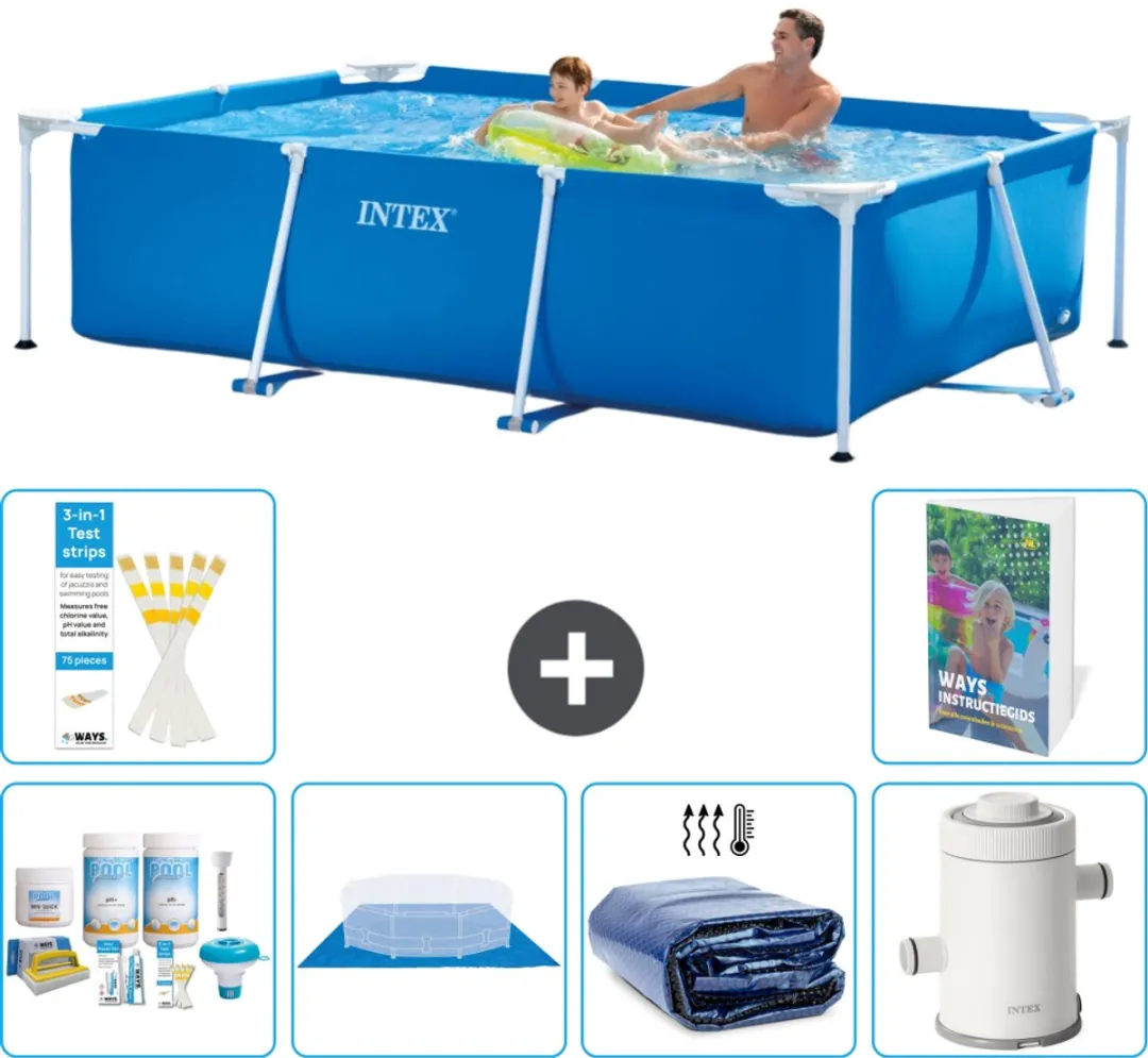 Intex Rechthoekig Frame Zwembad 260x160cm