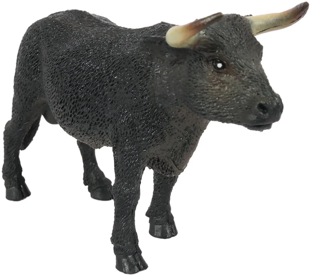 PIA Soft Toys Speelfiguur Stier 9cm - Zwart