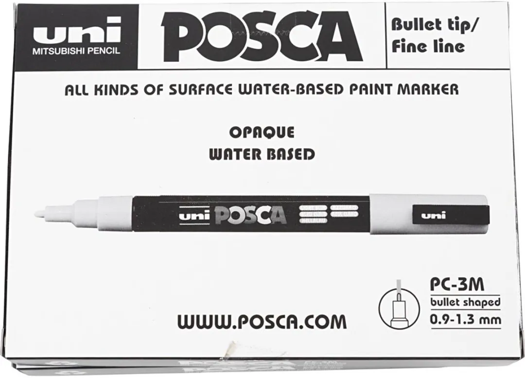 Posca Uni Verfmarker Set - 12 Stuks (3x4) - Multi