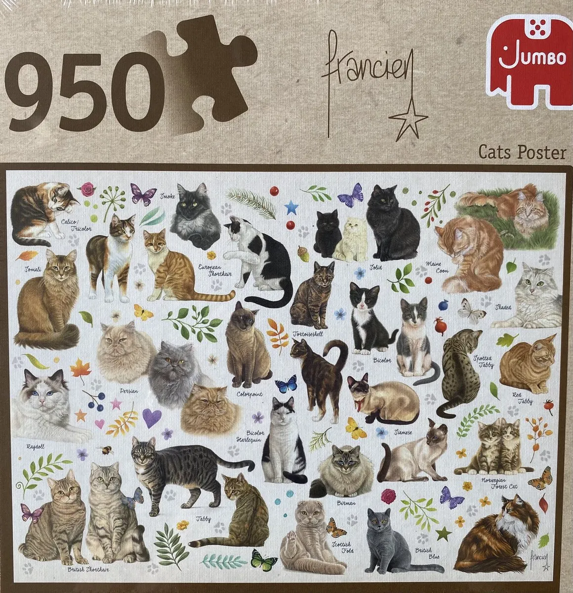 Jumbo Premium Collection Puzzel Francien Cat's Poster