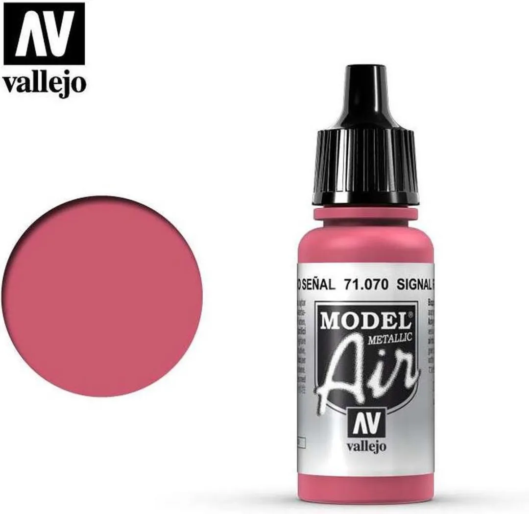 Vallejo Model Air Turn Signal Red Acrylverf 17ml