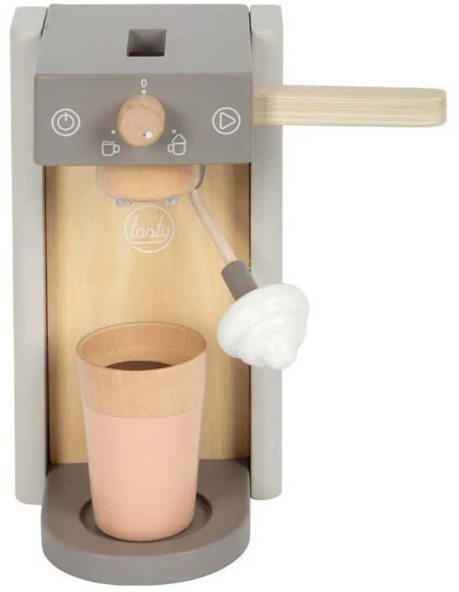 Small Foot Koffiemachine Speelset - Grijs - afbeelding 6 van 6